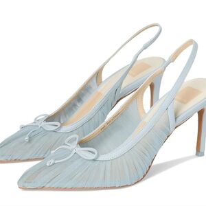 Dolce Vita Light Blue Mesh Slingback Heels